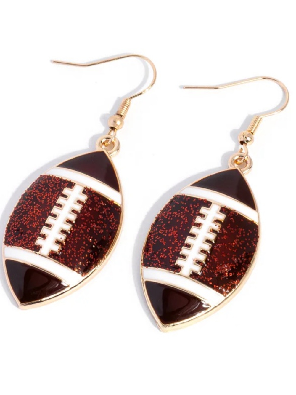 🏈🙌🏈 “FOOTBALL FACADE” BROWN FOOTBALL GOLD EARRINGS ~ PAPARAZZI❗️ 🏈🙌🏈